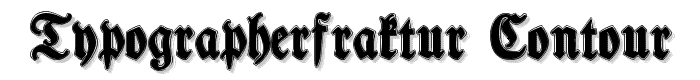 TypographerFraktur Contour font